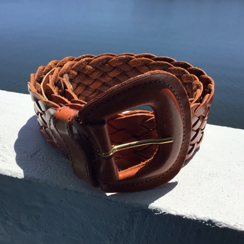 Luigi Lanatta Designs Braided Leather Belt Made in Italy
